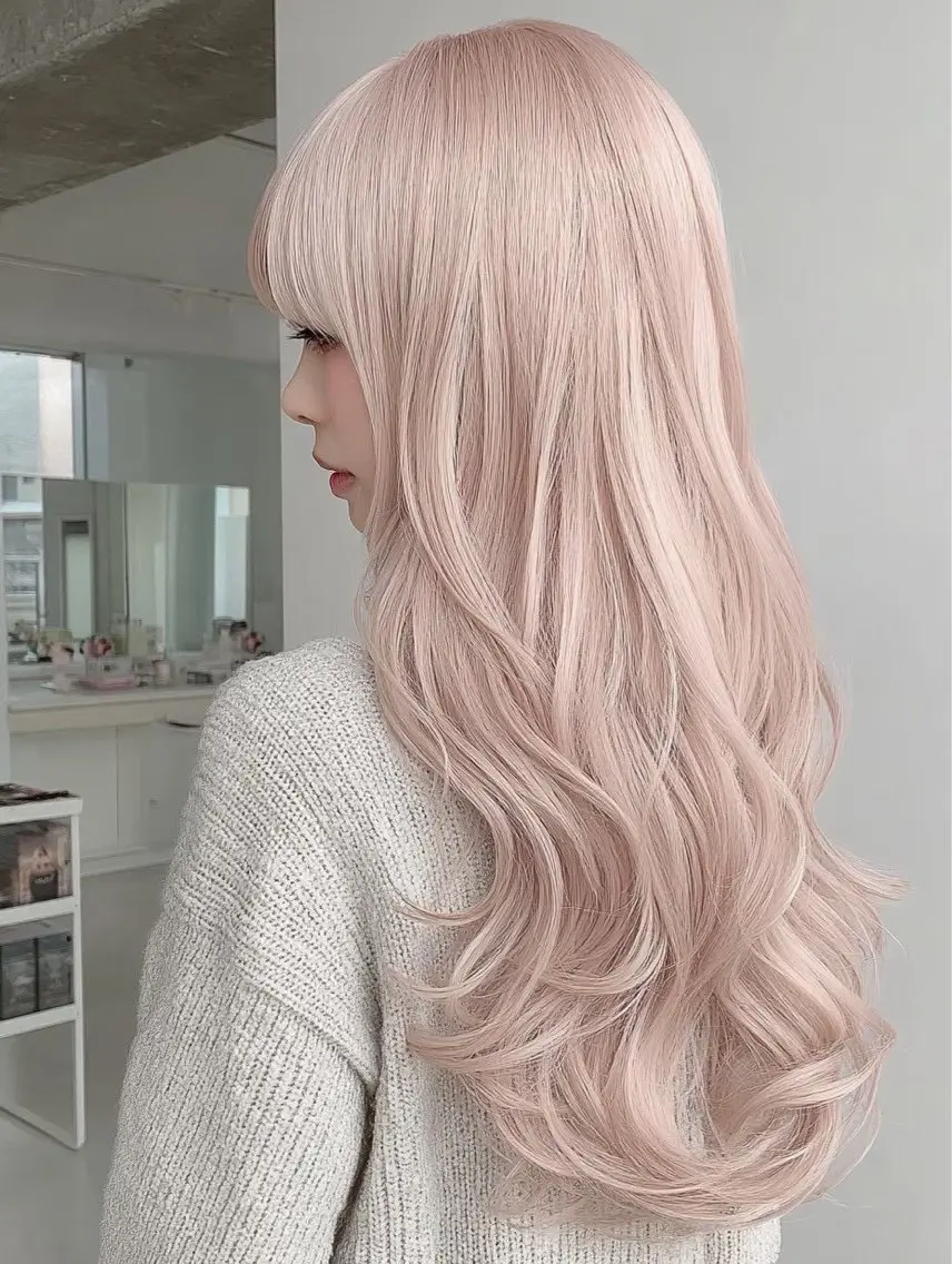 ロング ヘアカラー 渋谷ハイトーン ななかのヘアスタイル