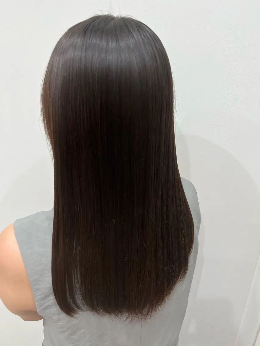 セミロング カット 縮毛矯正 Teru Babaのヘアスタイル