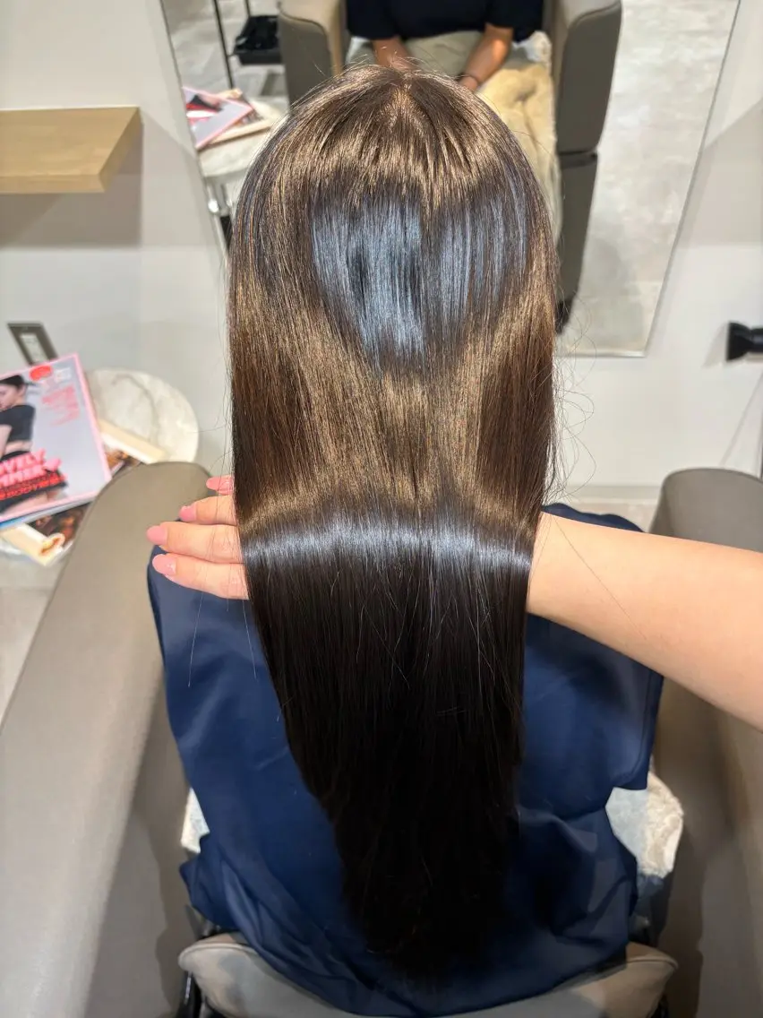 ロング 縮毛矯正 grace hair Lan 🫧yuiのヘアスタイル