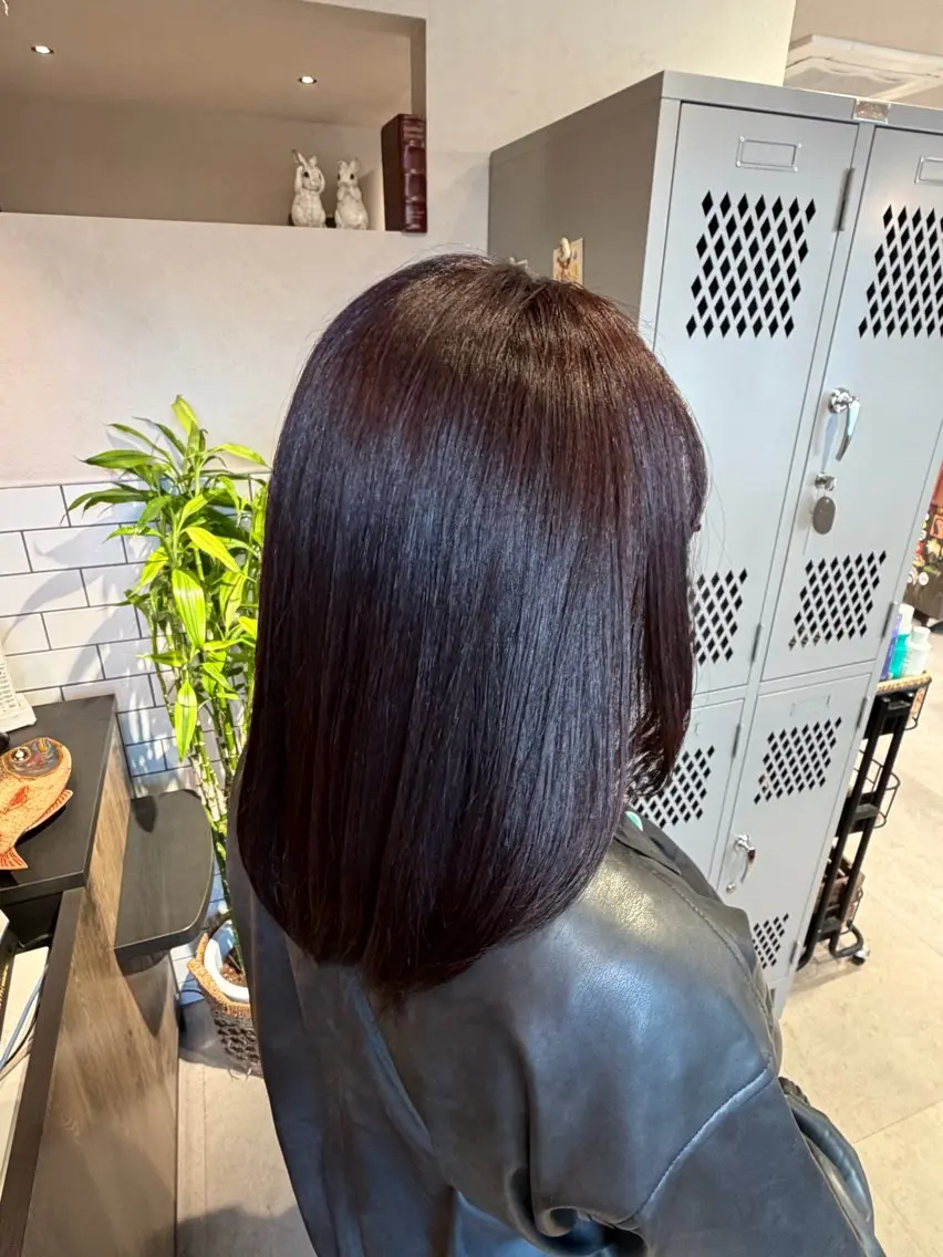 セミロング カラー ブラウンカラー ヘアカラー Remember Manaのヘアスタイル
