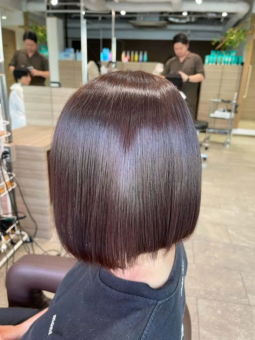 ミディアム カラー 土谷 寧音のヘアスタイル