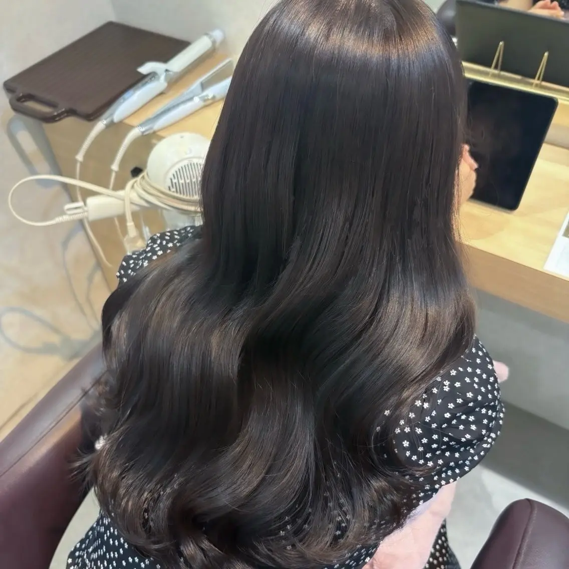 ロング カラー カット ヘアカラー トリートメント ブラウンカラー 🫧tomoka🫧のヘアスタイル
