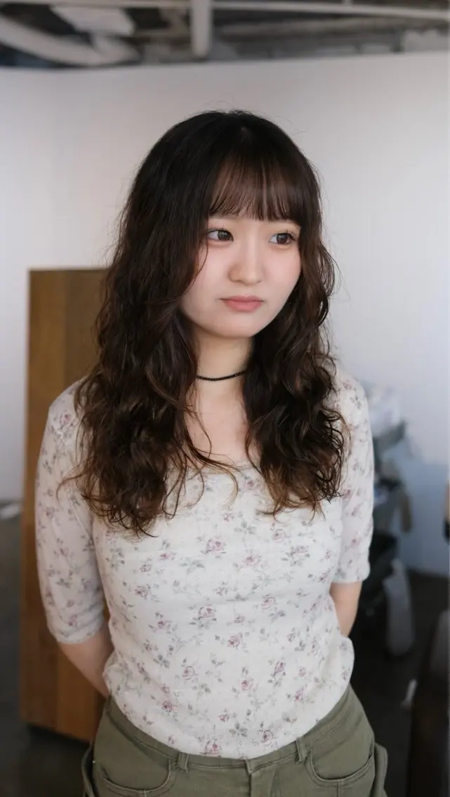 ロング レイヤーカット ロング 似合わせカット カット パーマ 似合わせレイヤー✄﻿ ヨシノ マサキのヘアスタイル