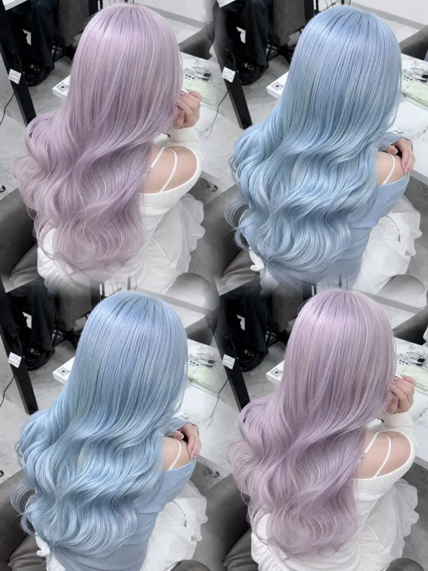 セミロング ブリーチ特化🌈 MANATOのヘアスタイル