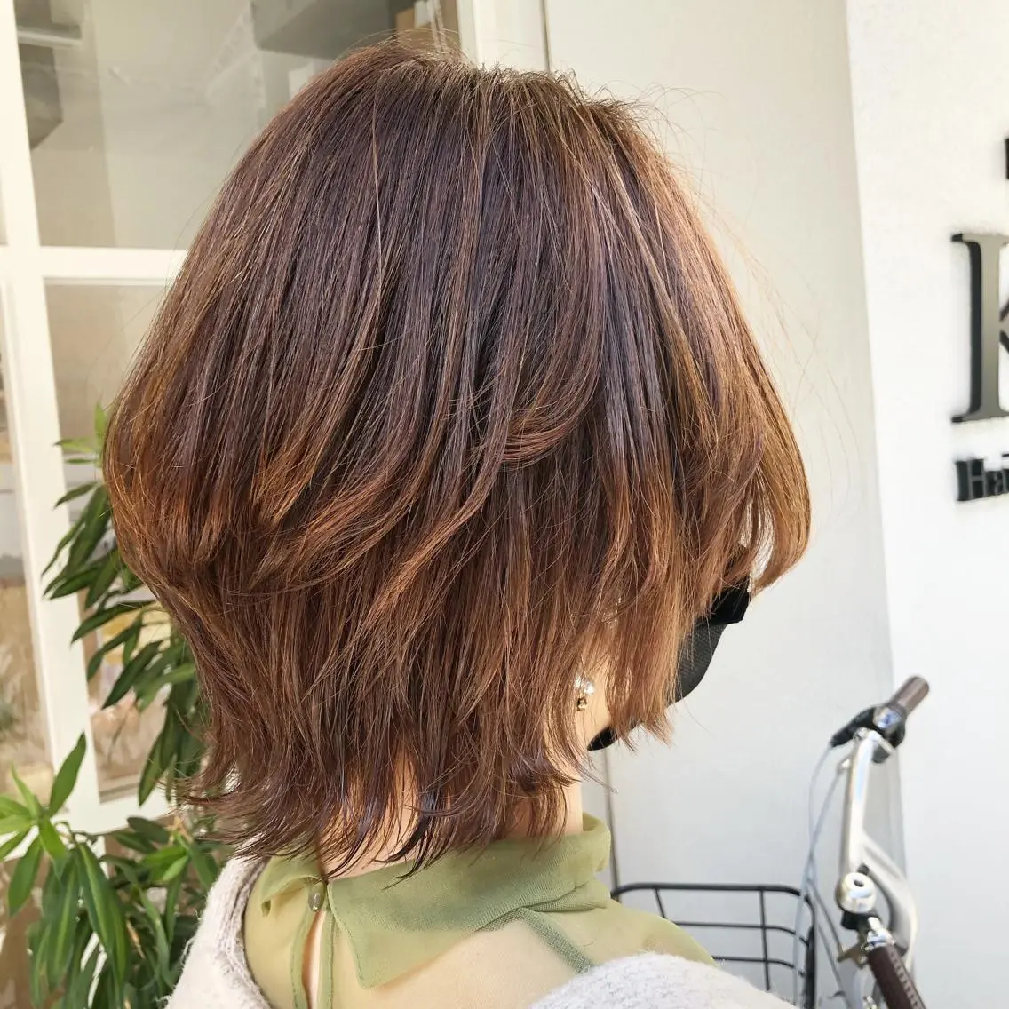 ショート カラー ショートヘア ウルフカット 田辺 黎花のヘアスタイル