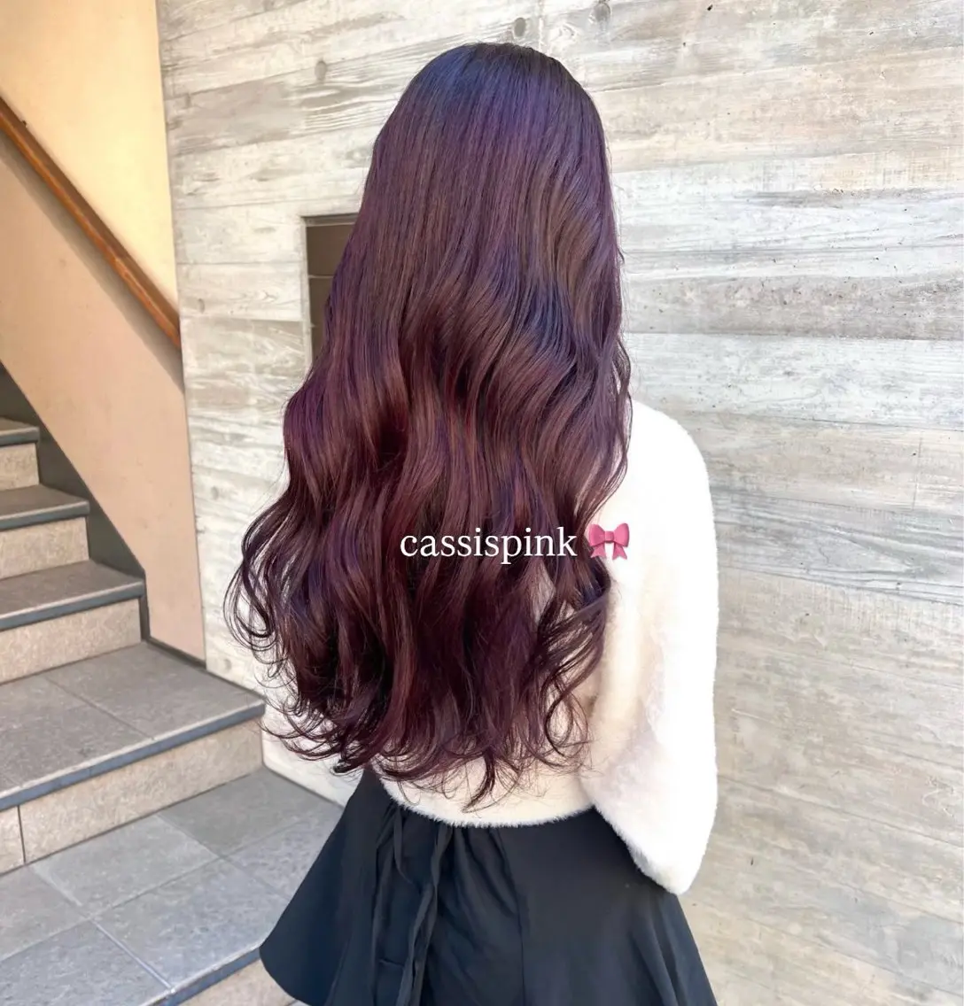 ロング カラー ヘアカラー ParveMix🎀 稲垣 詞葉のヘアスタイル