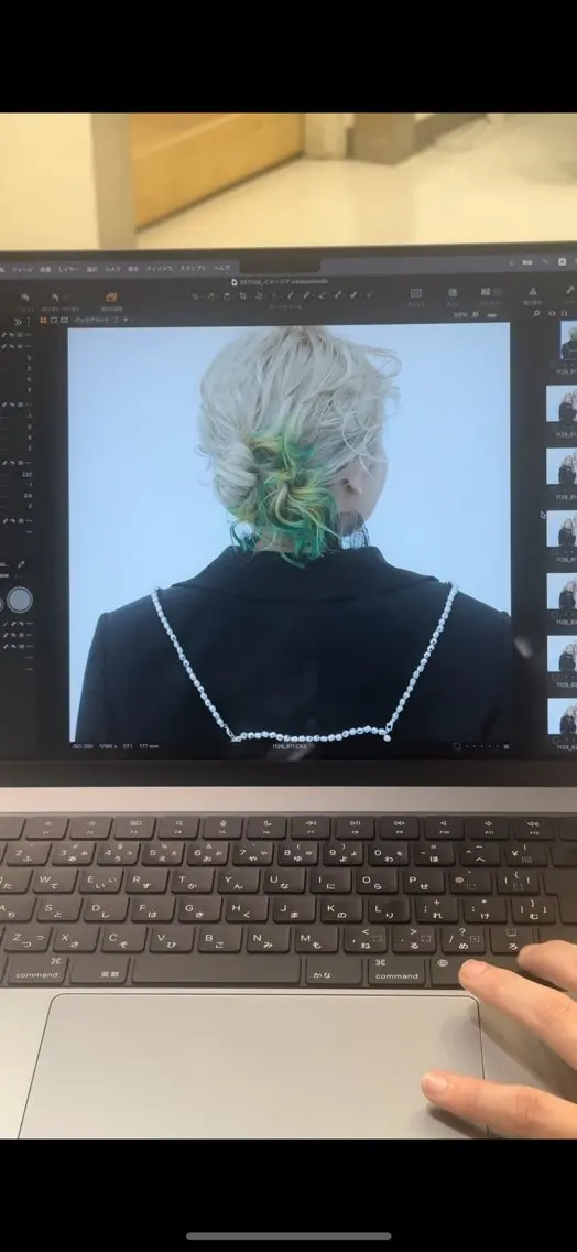 セミロング カラー デザインカラー グラデーションカラー レディース特化🤍 MIYUKIのヘアスタイル