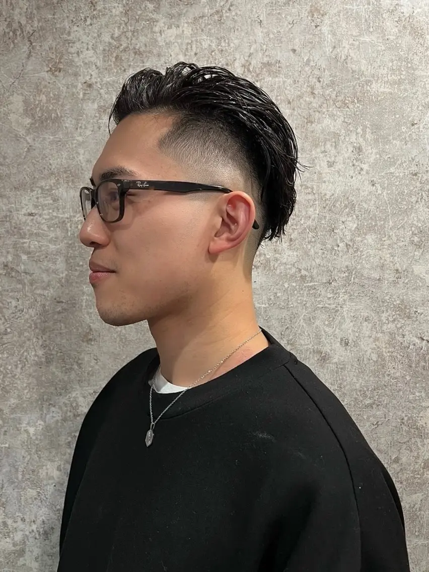 ショート メンズ フェードカット 北千住バーバー理容室 小堀悠作のヘアスタイル
