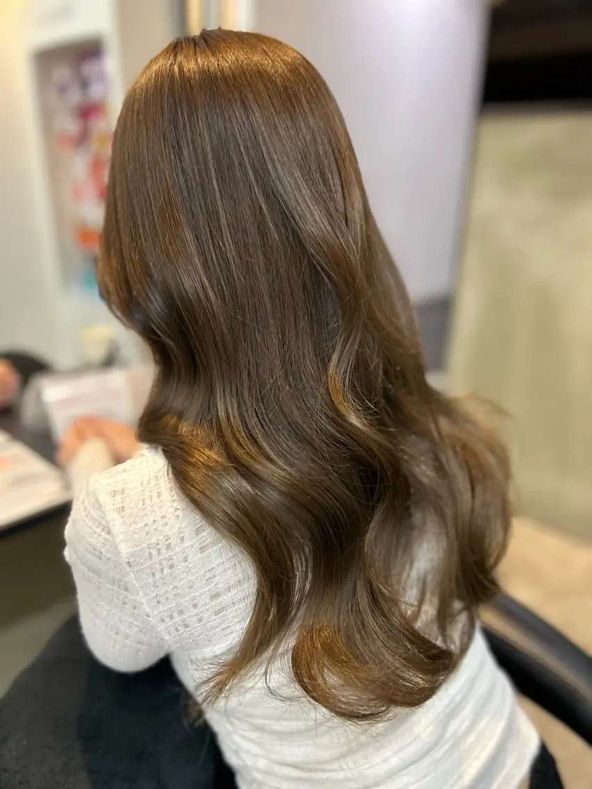 カラー ヘアカラー 透明感カラー୨୧ 松山理桜🩰˖ ࣪⊹のヘアスタイル