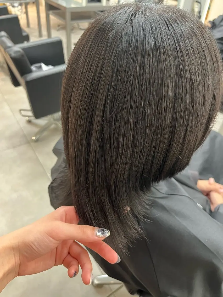 ショート 縮毛矯正 メンズ募集 たなか みゆのヘアスタイル