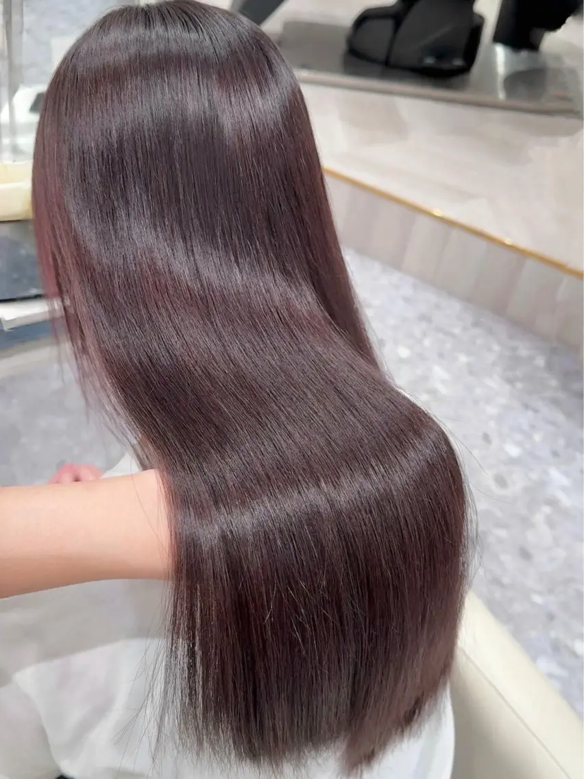 ロング カラー カット ヘアカラー トリートメント navi 葵のヘアスタイル