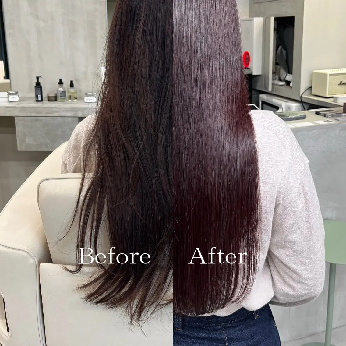 セミロング カット トリートメント ヘッドスパ カット無料/髪質改善 髪質根本改善/艶髪のヘアスタイル