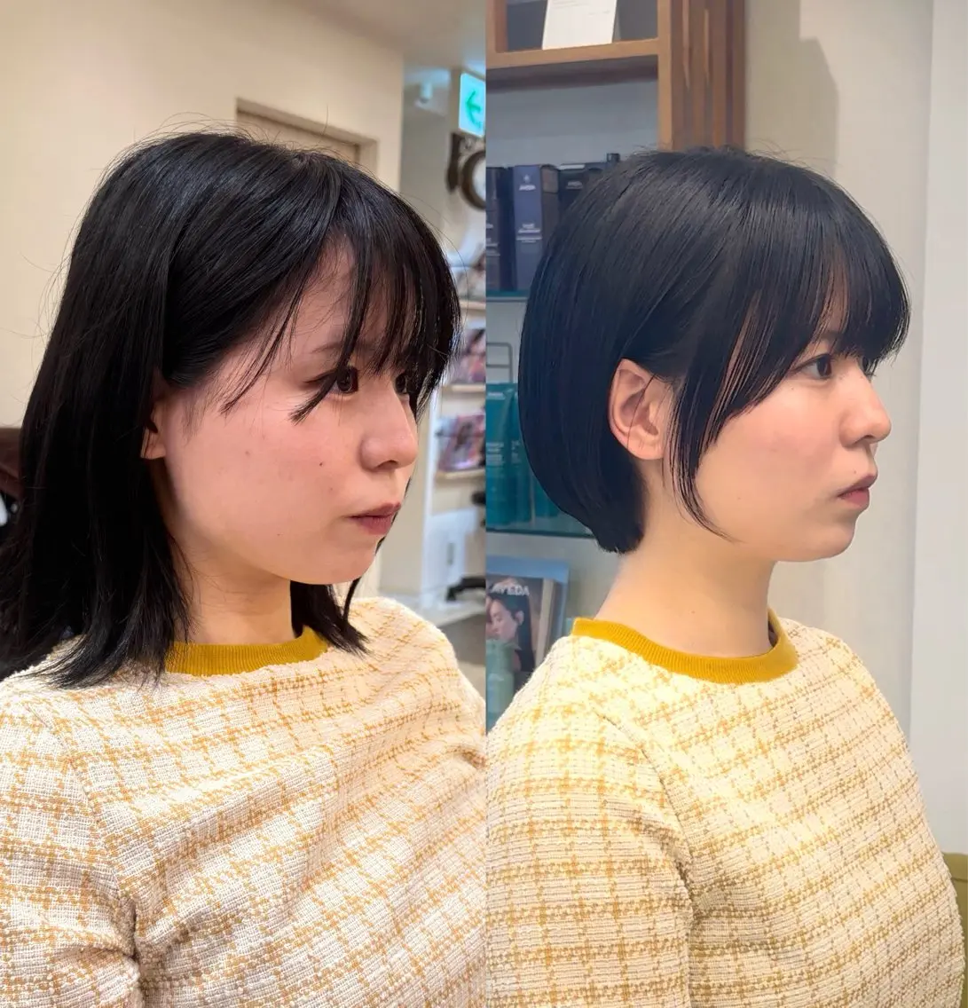 ショート 【ショート/ボブ 丸みショート】深萱のヘアスタイル