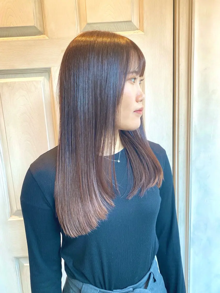 ロング カット 縮毛矯正 【🉐学割】応援📣 ミニモ限定🤩千 田のヘアスタイル