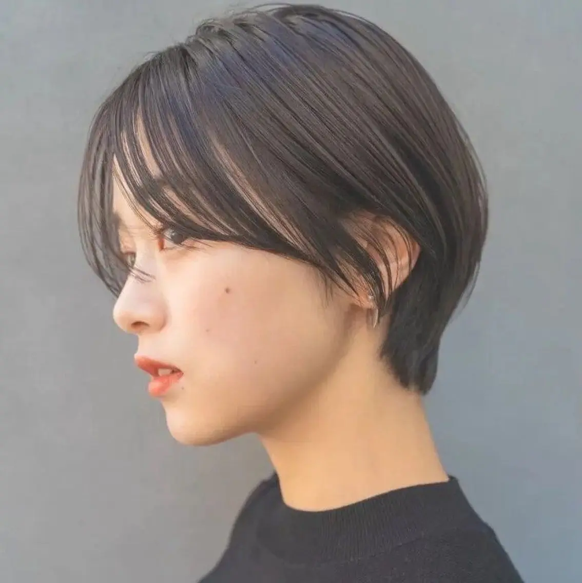 ショート カラー 小顔ショート🏅/ 透明感カラー/みらいのヘアスタイル