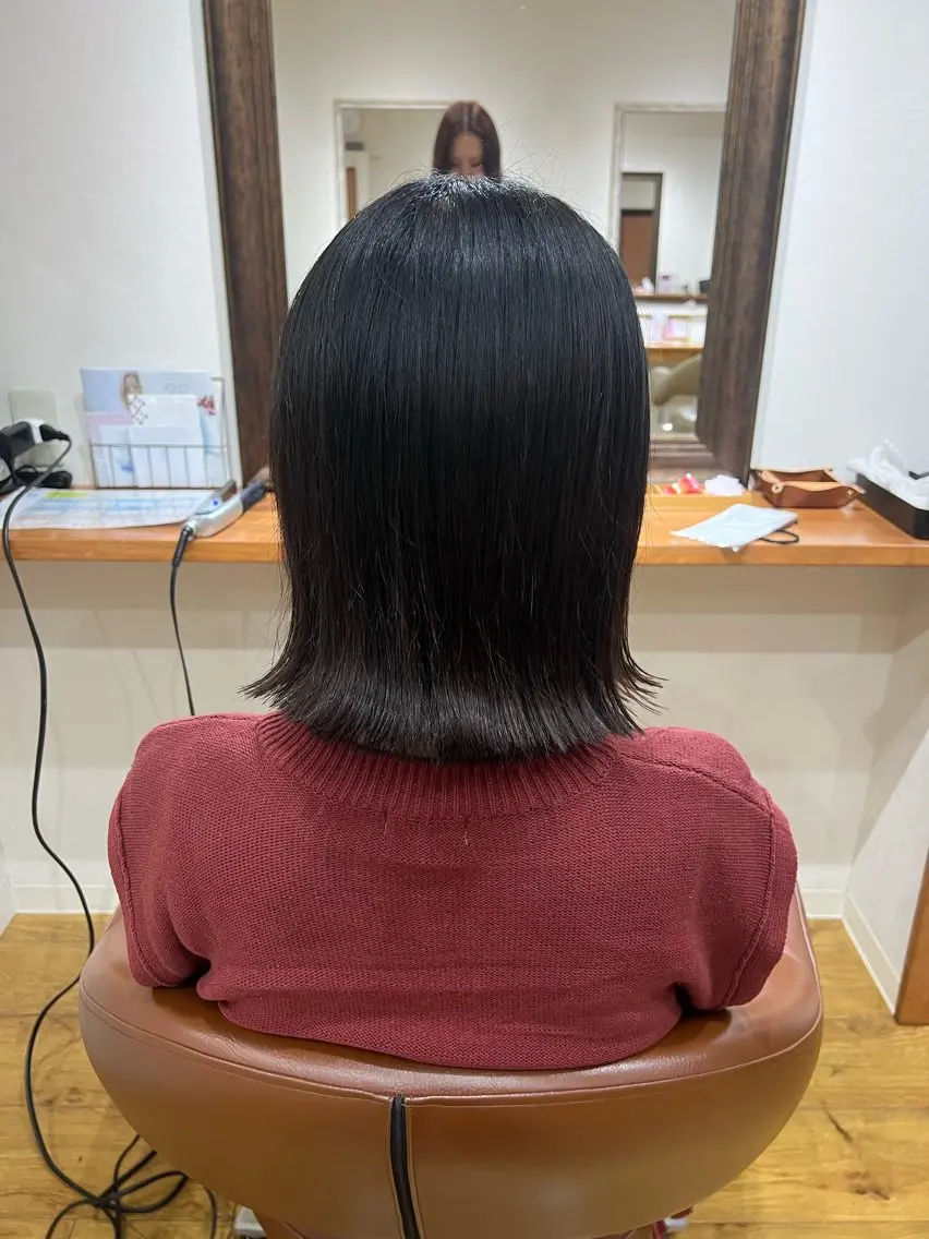 ミディアム 透明感カラー🩵/ 艶カラー/minaのヘアスタイル