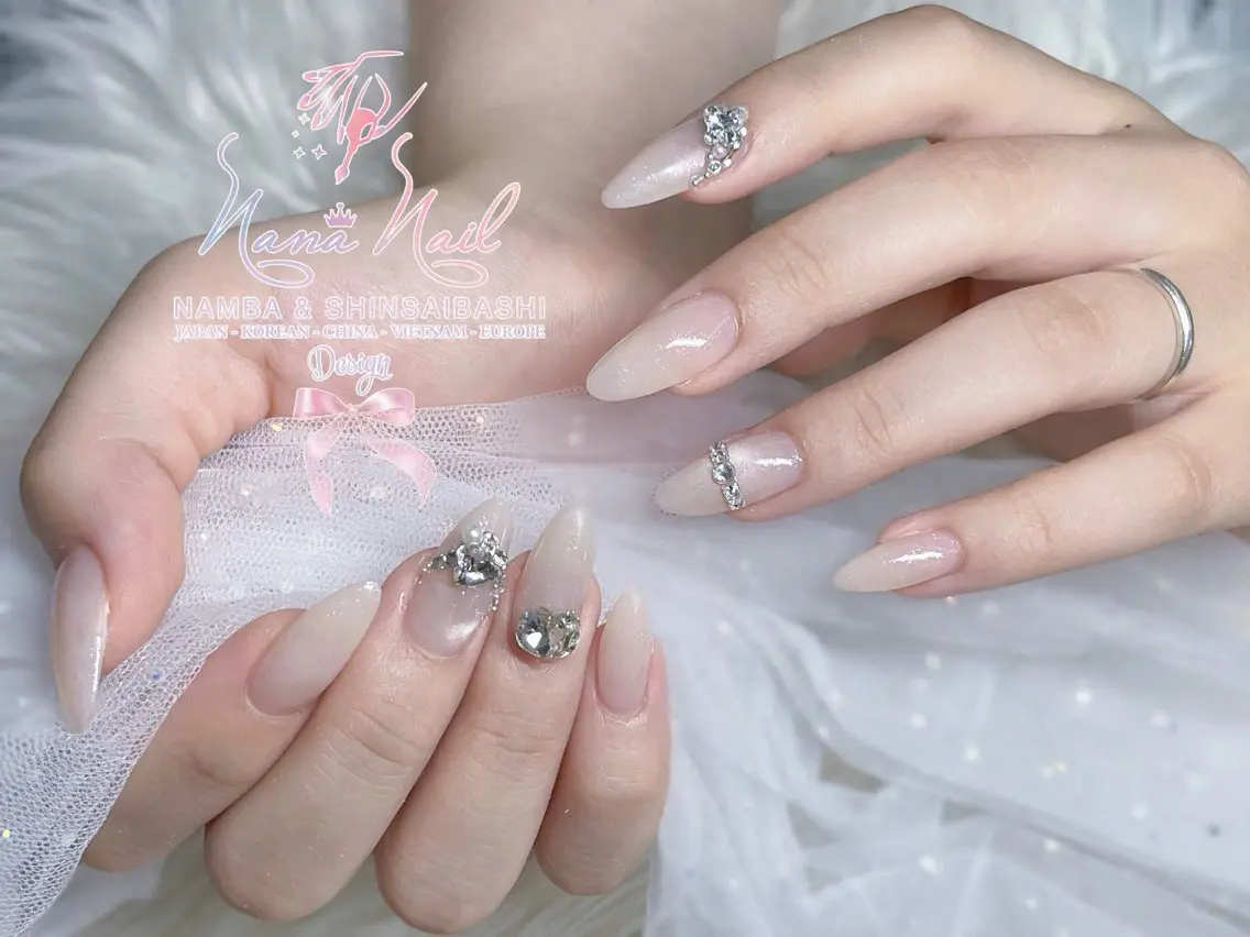 ネイル チークネイル 桜ネイル フラッシュネイル フットネイル ジェルネイル ハンドネイル リナネイル アメ村心斎橋店のネイルデザイン