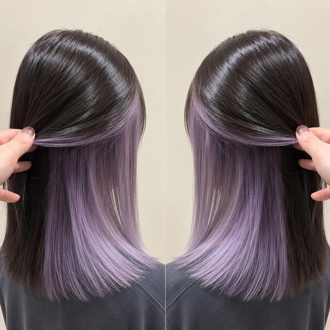 カラー ロング ヘアカラー トリートメント ブリーチカラー矢場町 ハイトーン 栄 平野のヘアスタイル