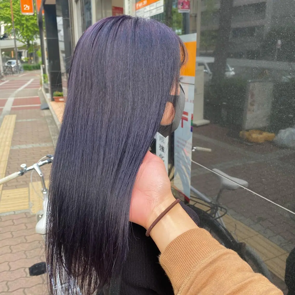 ロング カラー ラベンダーカラー 色落ちまで可愛い🧚 心斎橋hikaruのヘアスタイル