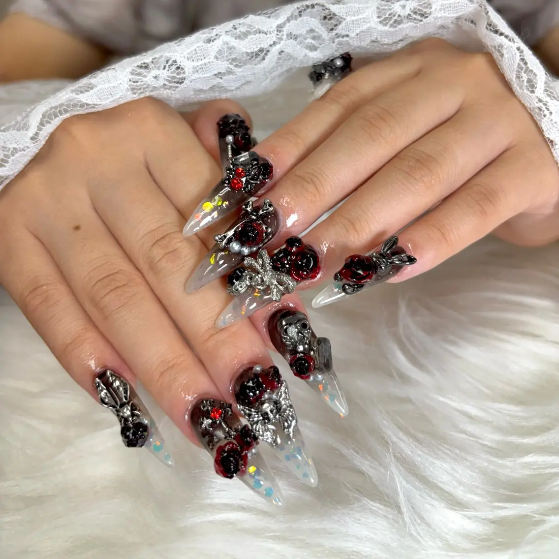 ネイル ハンドネイル Ribbon Nailsのネイルデザイン