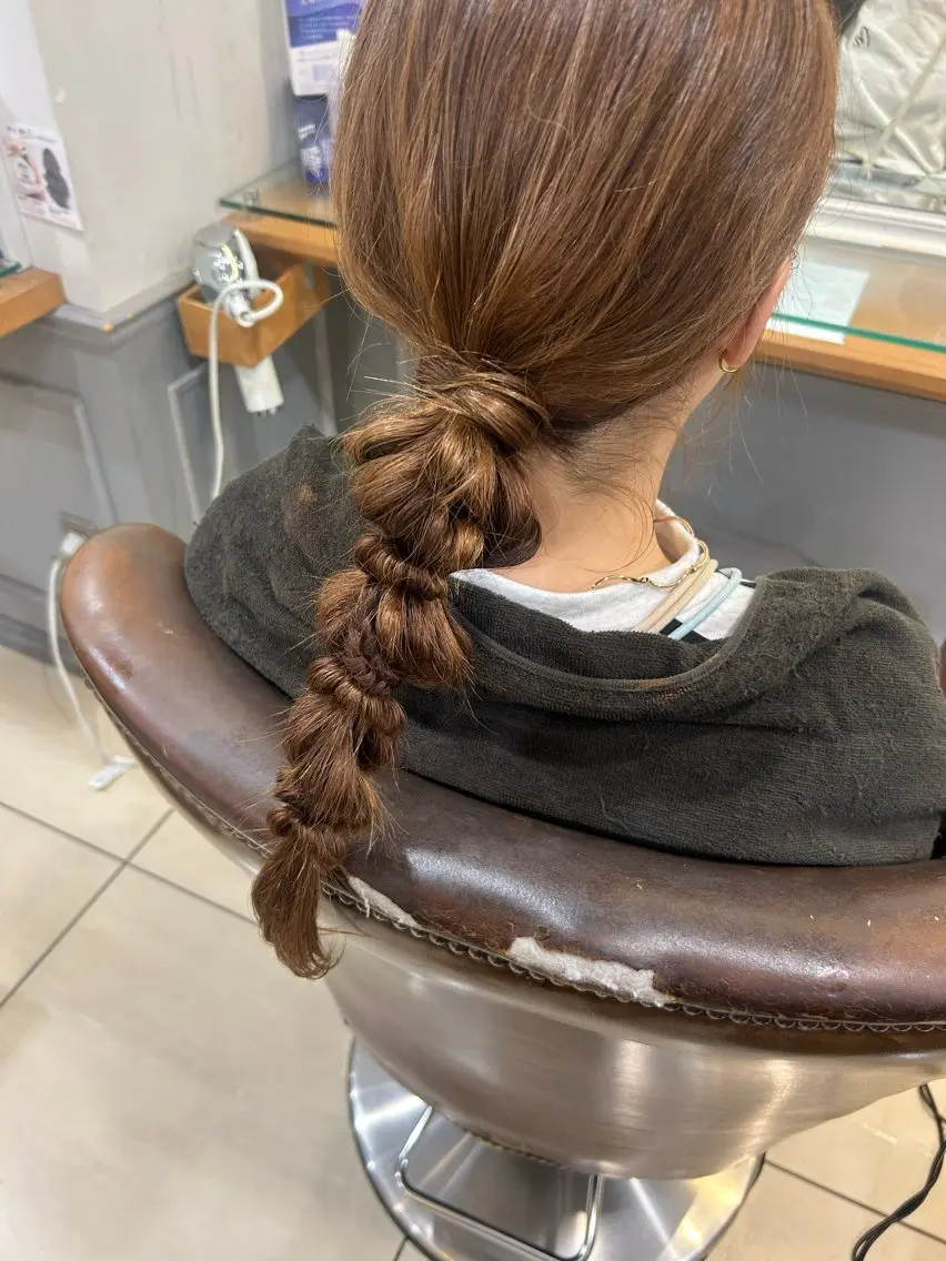 ヘアアレンジ ヘアセット 韓国ヘアー🇰🇷 MIWAのヘアスタイル
