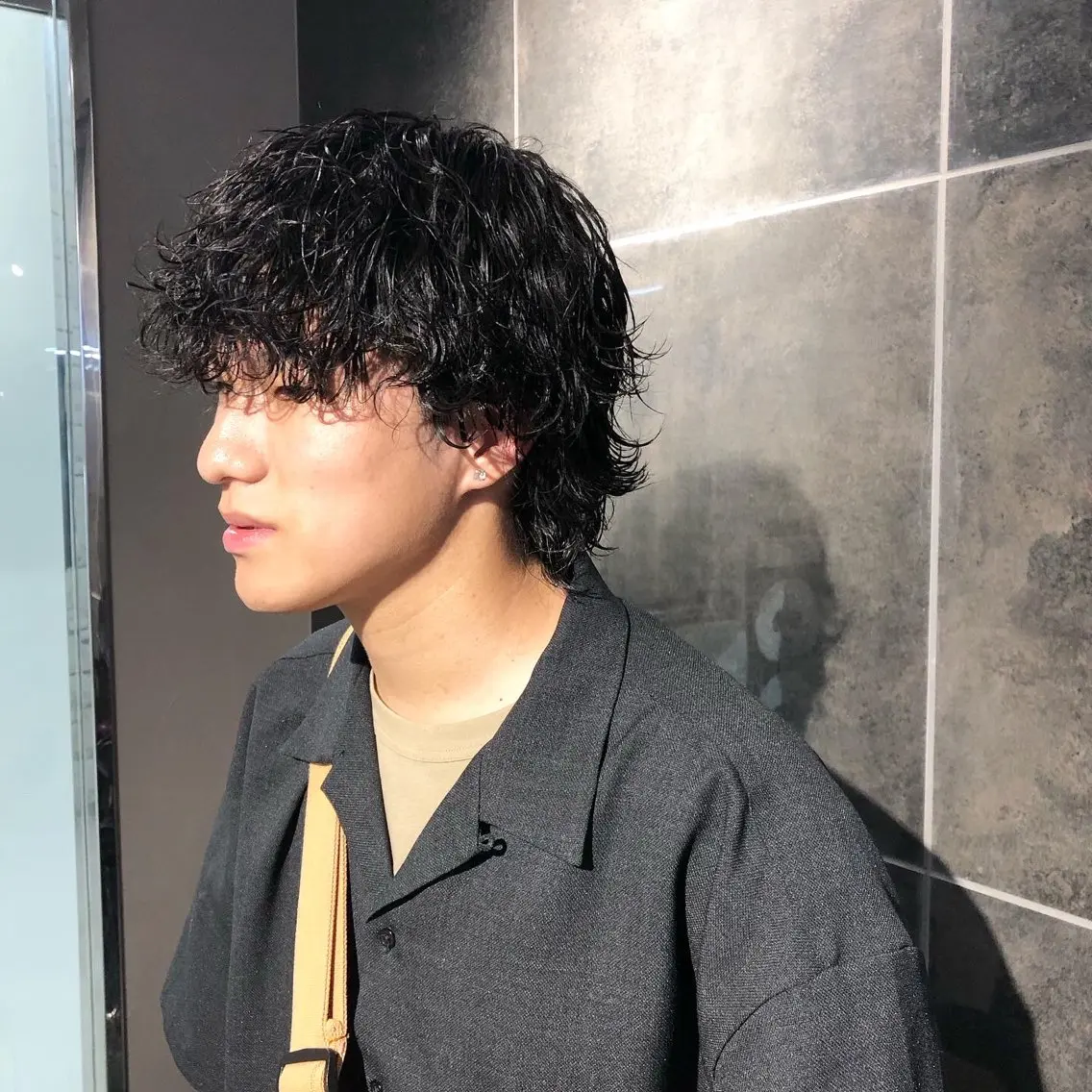 パーマ ヘアアレンジ メンズ カット パーマ トリートメント ヘアセット メンズ特化✂️栗原 侑也のヘアスタイル