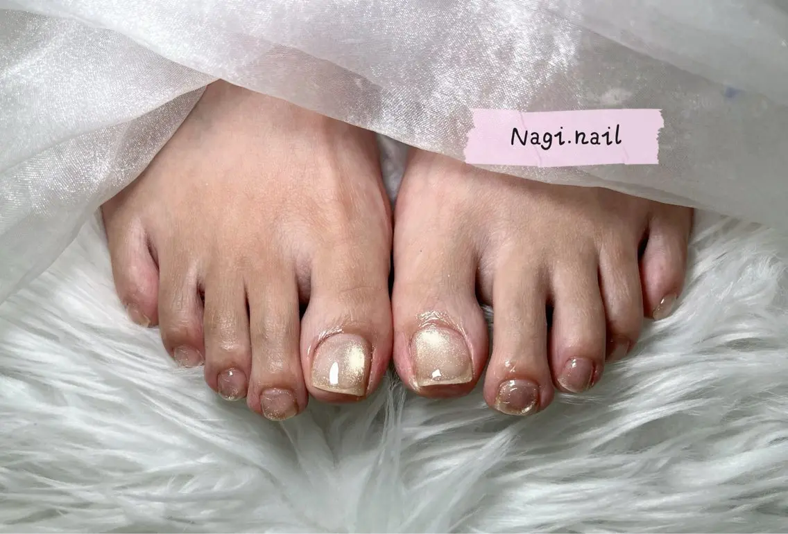 「フット」ワンカラー|ラメ|マグネット オフ込みの写真