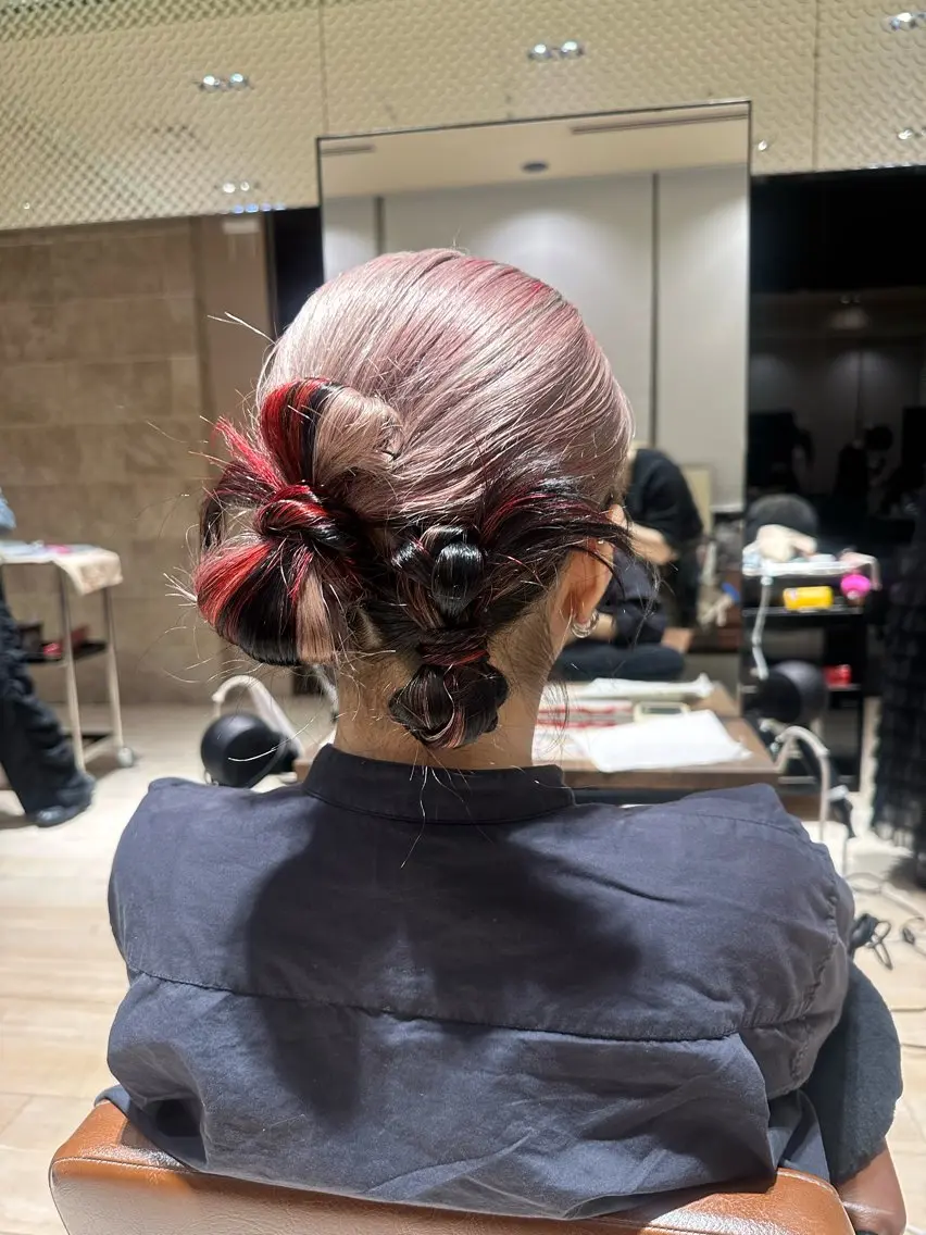 🦋韓国ヘア/まとめ髪/巻き髪 ヘアセット/アレンジメニュー🦋の写真