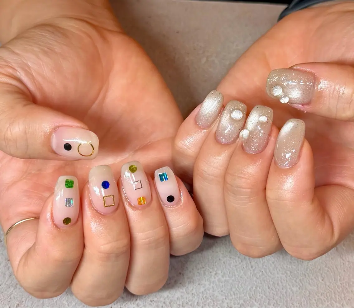 ネイル ニュアンスネイル ハンドネイル HazeGrass NAILのネイルデザイン