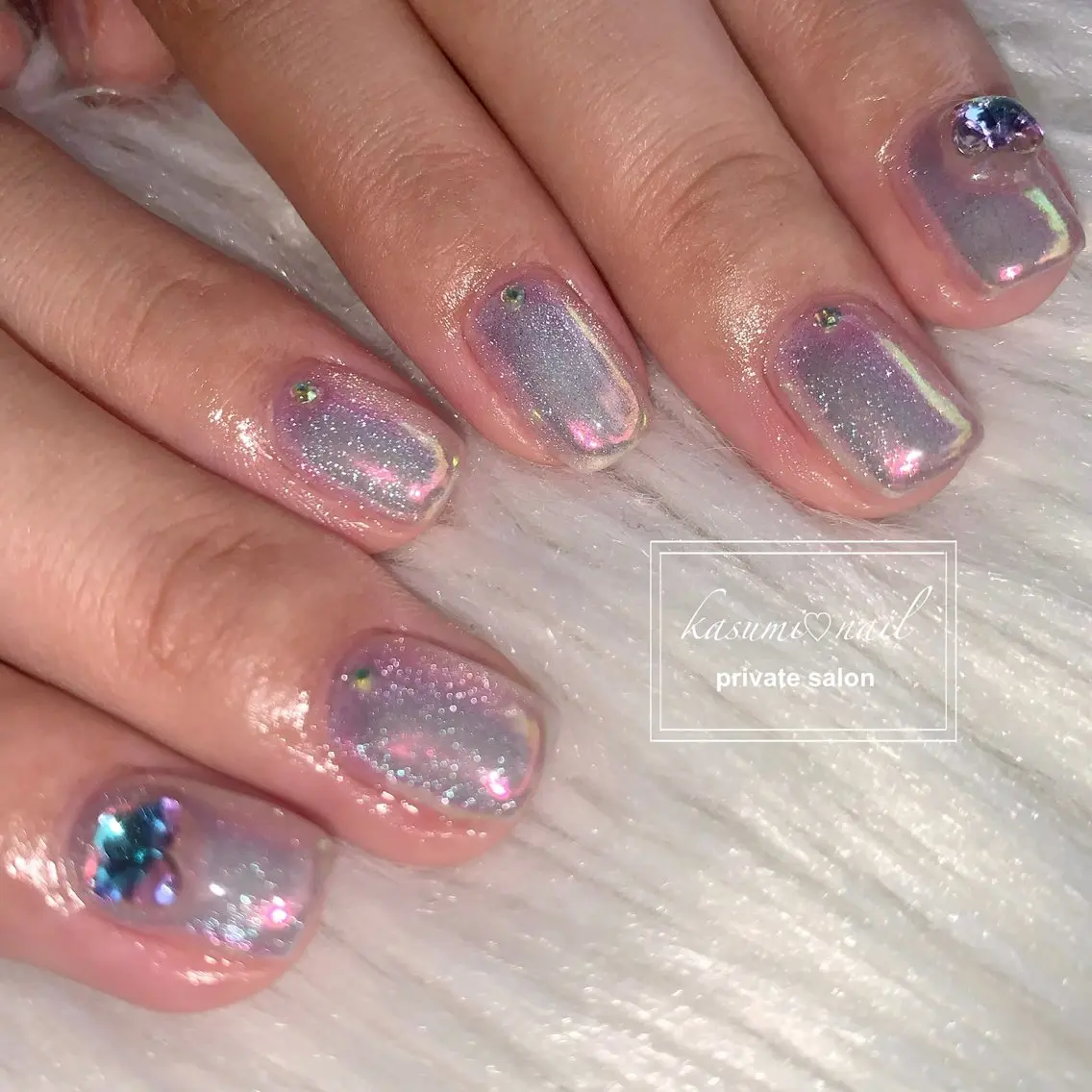 ネイル 大理石ネイル(マーブル) ニュアンスネイル KASUMI♡ Nailのネイルデザイン