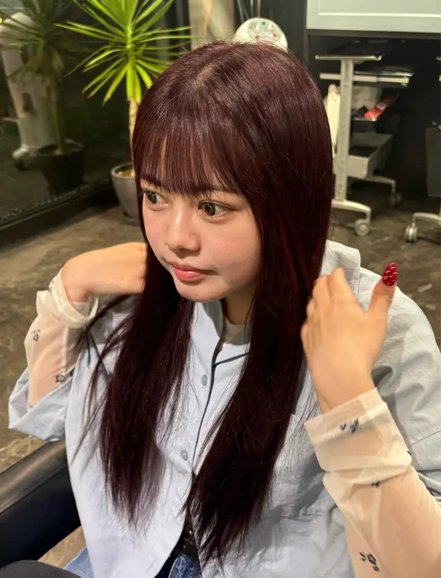 ロング ヘアカラー トリートメント 🤎Yuzuyu/ an'tico🤎のヘアスタイル