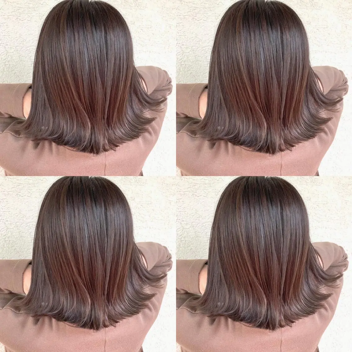 ミディアム カラー 艶髪・酸性ストレート フリツのヘアスタイル