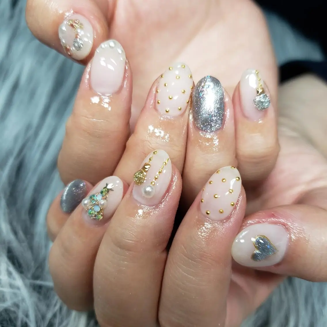 ネイル 冬ネイル クリスマス Nail salon Coco【溝の口駅】のネイルデザイン