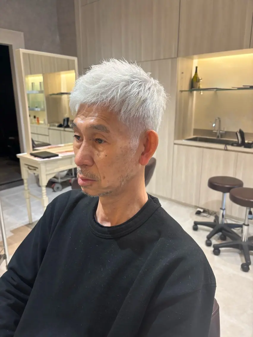 ショート カラー メンズ CAMUE代表 Masaのヘアスタイル