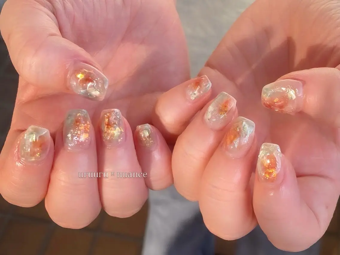 ネイル 持ち込み ニュアンスネイル ハンドネイル KONDO RIHO♡のネイルデザイン