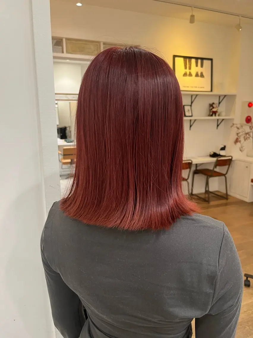 ミディアム トリートメント ヘアカラー トリートメント 無料カットモデル‪✨ ✂️Nanami🌷のヘアスタイル