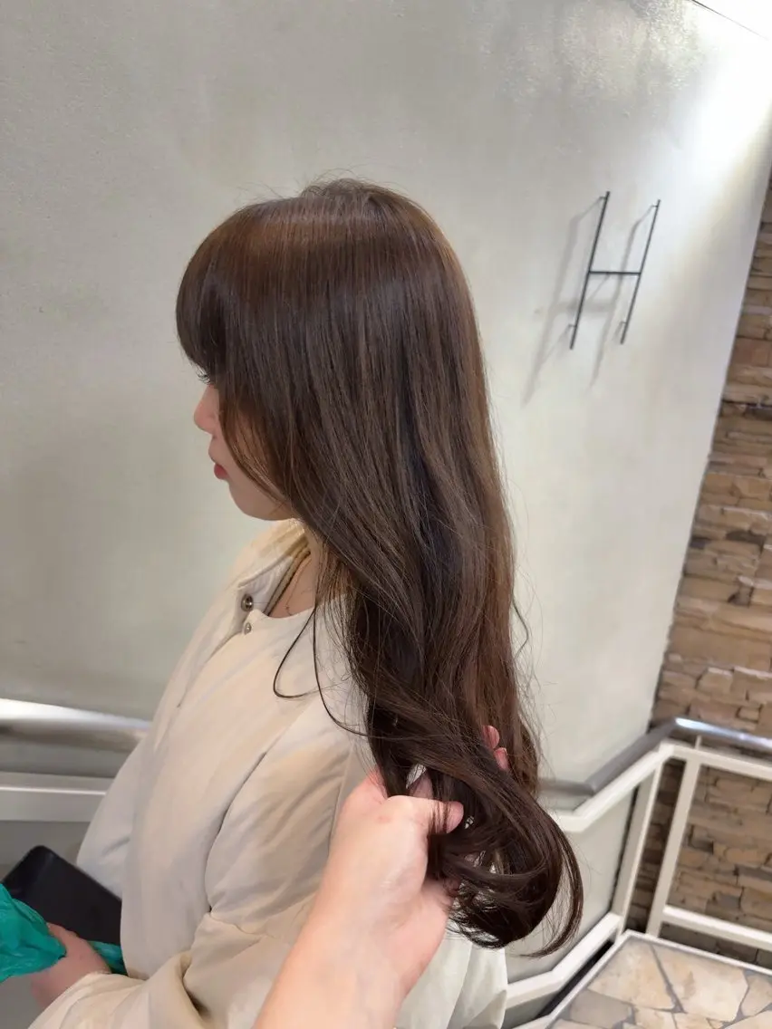 ロング カラー ベージュカラー カット ヘアカラー トリートメント ケイナ/ 髪質改善🍀のヘアスタイル