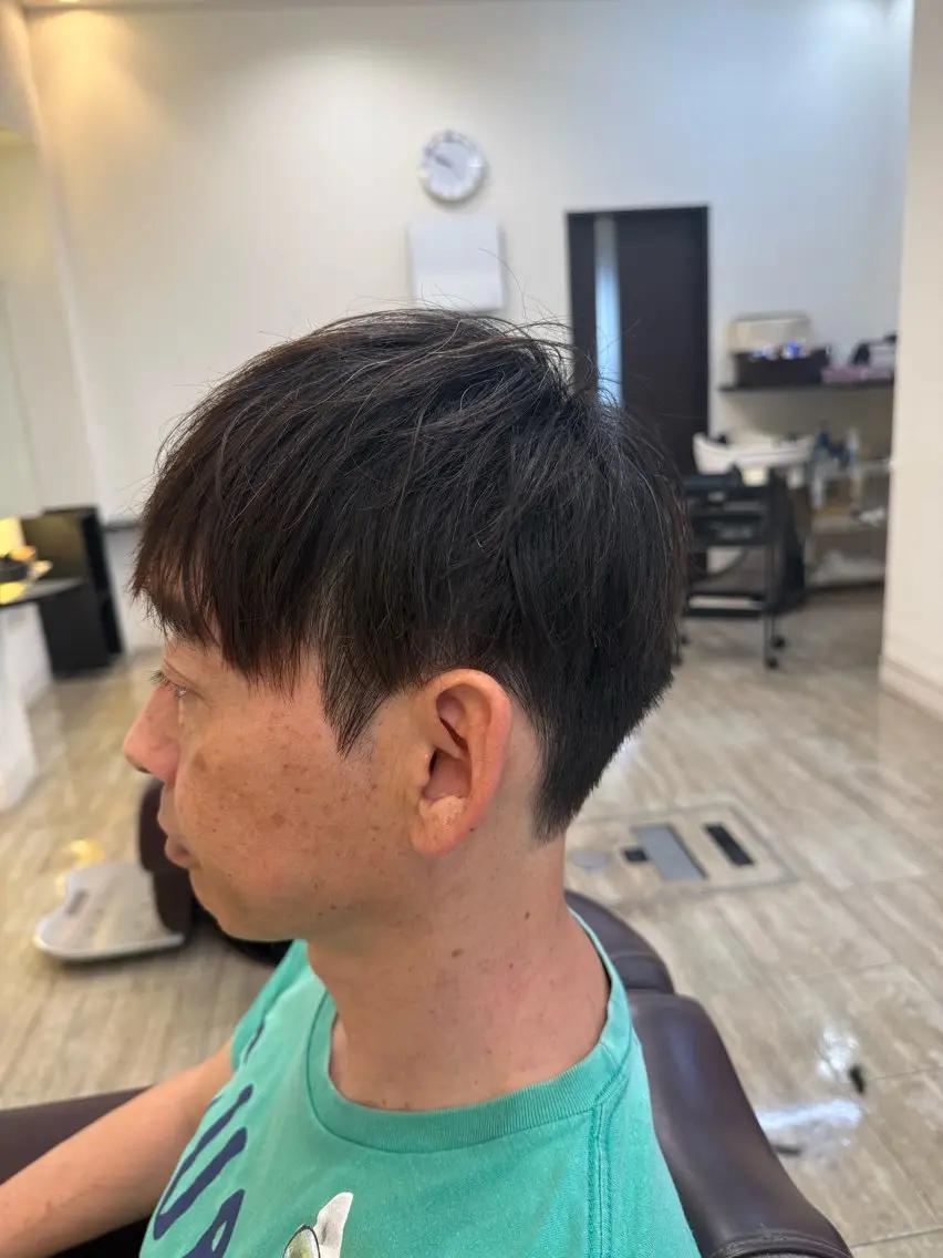 ショート メンズ 永井 天斗のヘアスタイル