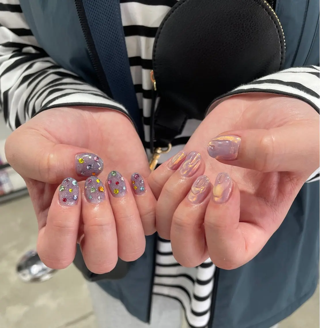 【ハンド】 当店オフケア無料✨アート自由デザイン ¥9000の写真