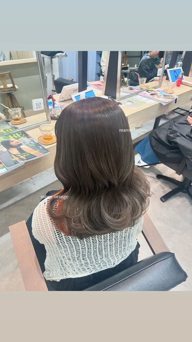 ミディアム rio￤ブラウン￤暗 髪￤縮毛矯正🌙のヘアスタイル
