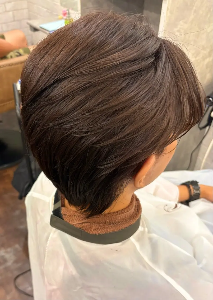 カラー メンズ ブラウンカラー ナチュラルブラウン カット ヘアカラー カットモデル🌼 彩羽🫧🪽のヘアスタイル