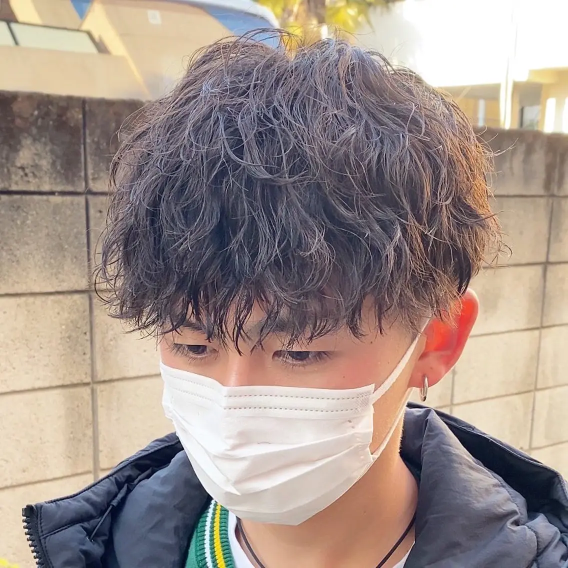 パーマ メンズ men's特化 値段以上の仕上がりにのヘアスタイル