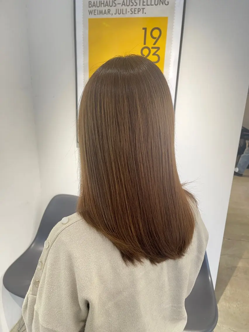 セミロング カラー ブラウンカラー ナチュラルブラウン ヘアカラー 池袋/板橋 マツモトのヘアスタイル