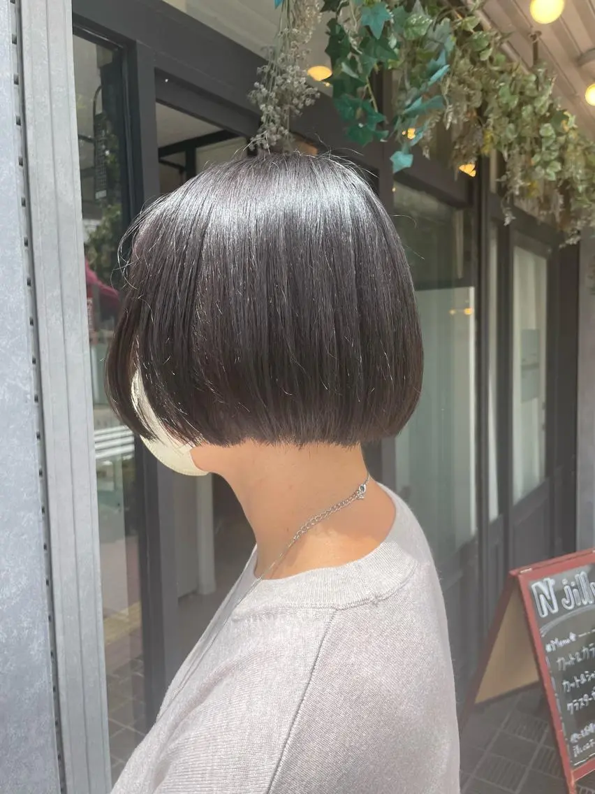 前髪縮毛矯正+カットの写真