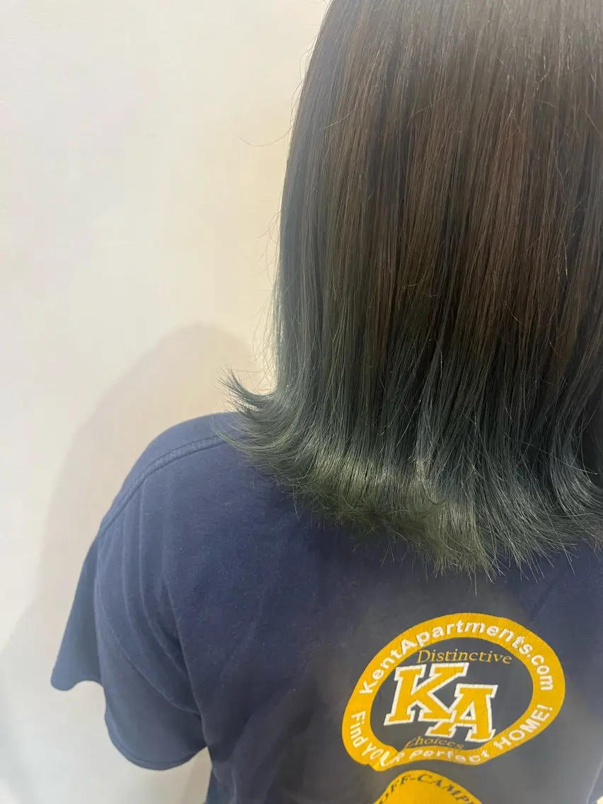 ミディアム カラー オリーブカラー 🟦メンズ特化🟦 たかしま　あさひのヘアスタイル