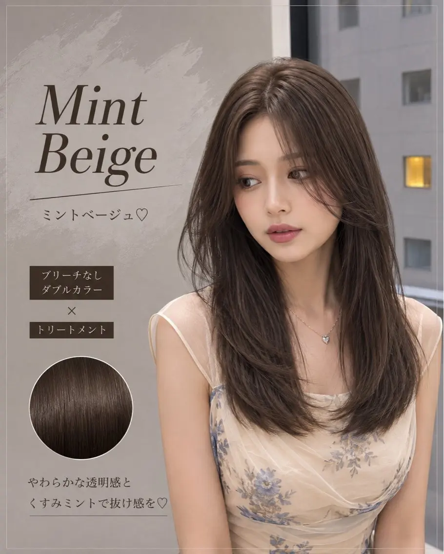 ロング ヘアカラー トリートメント 透明感🤍×髪質改善 🫧Kaitoのヘアスタイル