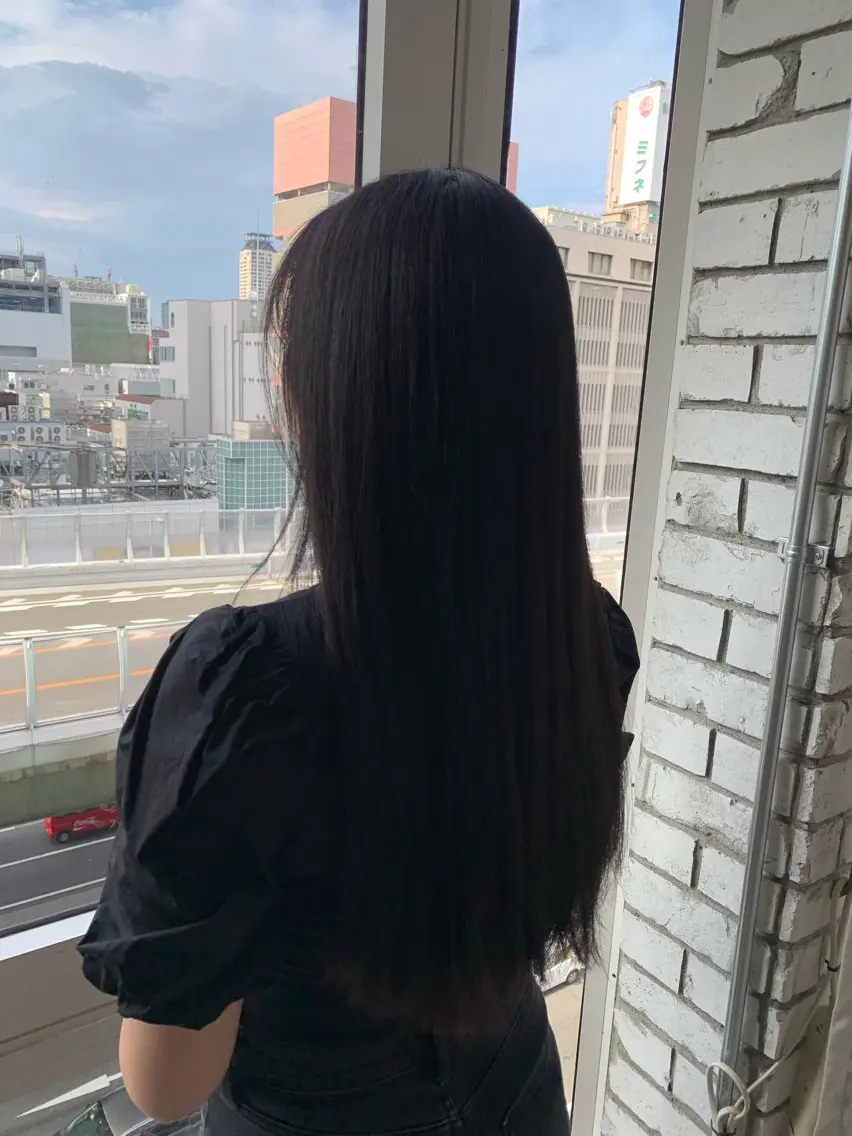 セミロング ヘアカラー トリートメント 🌶F-CODE RINA🌶のヘアスタイル