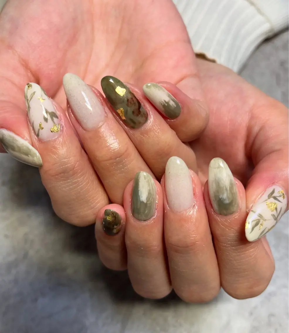 ネイル アートネイル ニュアンスネイル ハンドネイル ハンドケア ベテランネイル cnc nailのネイルデザイン