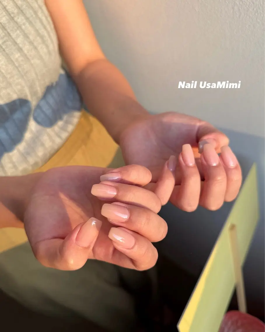 ネイル ジェルネイル 氷ネイル・うるうるネイル 韓国ネイル マグネットネイル ワンカラーネイル 本町ネイルNail UsaMimiのネイルデザイン