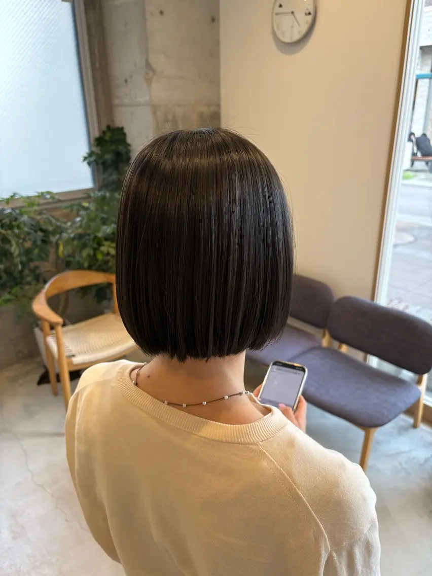 ミディアム ヘアカラー さくらこ/オリーブ カラー/カラーモデルのヘアスタイル